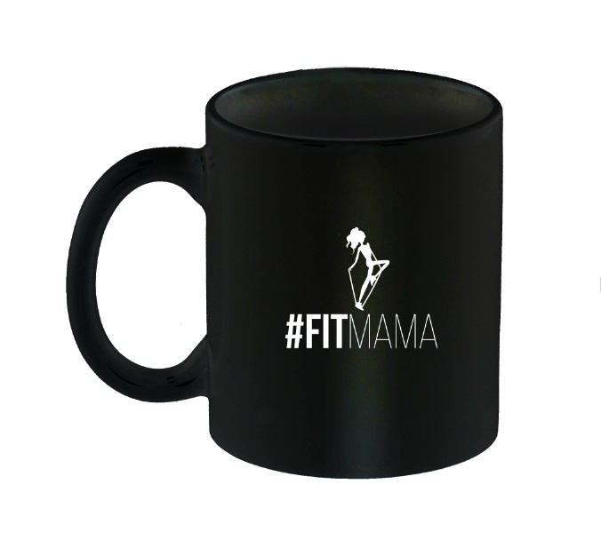 AL-Kubek czarny  #Fitmama  w opakowaniu