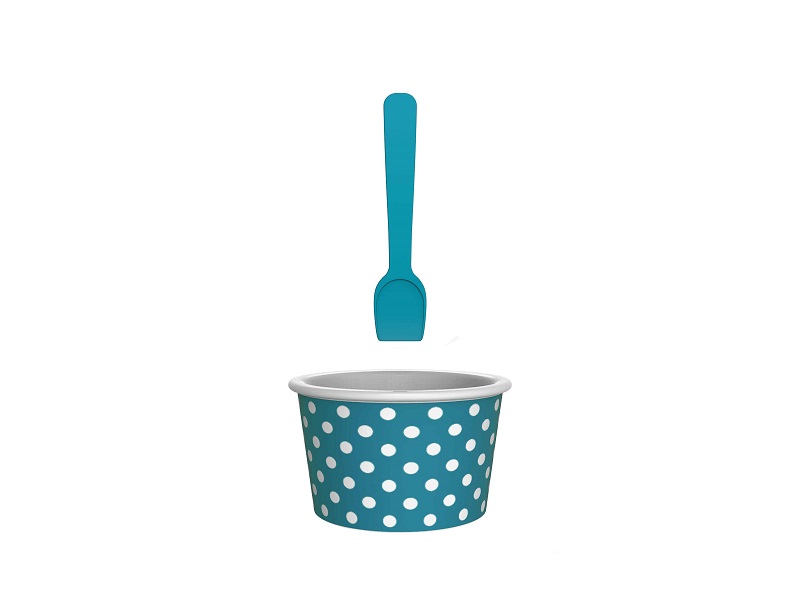 Zak!-Miseczka na lody, niebiesko-biała