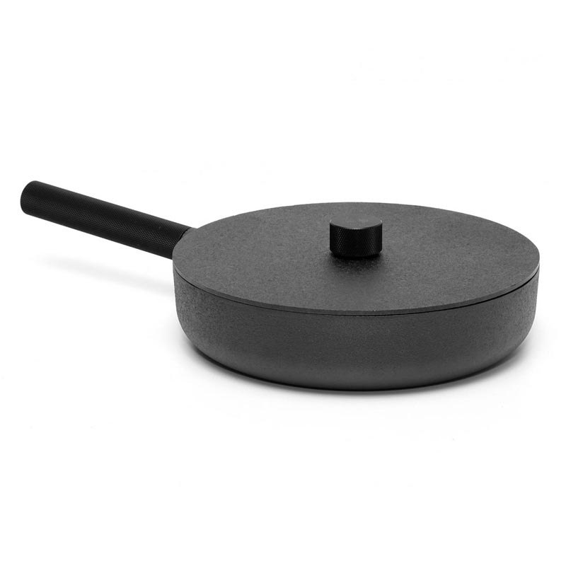 SKEPP-Patelnia żeliw 28cm z żeliwną pokrywą Noir