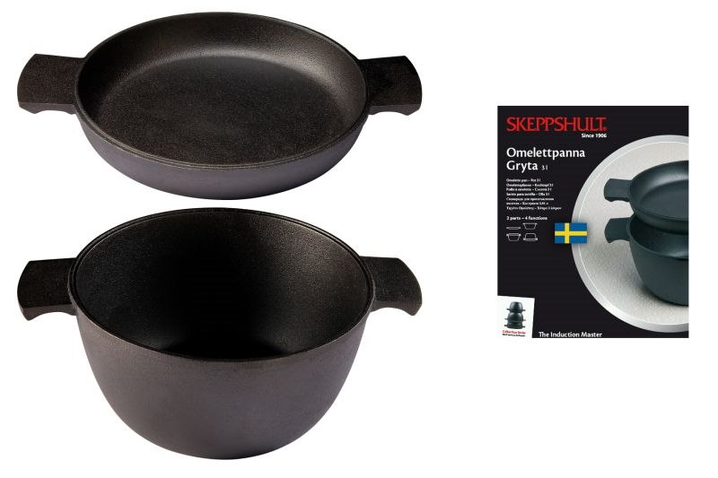 SKEPP-Zestaw 2naczyń stok;naczynie3l+patelnia 23cm