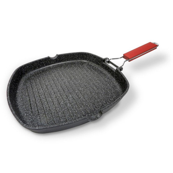MO-Patelnia grillowa ze składaną rączką 28cm ind