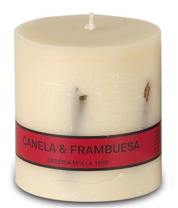 CM-Świeca Asturias 8cm.  Cinnamon-Raspberry