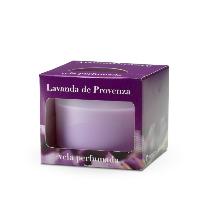 CM-Świeca Cordoba 9x7,5cm. Lavender, violet