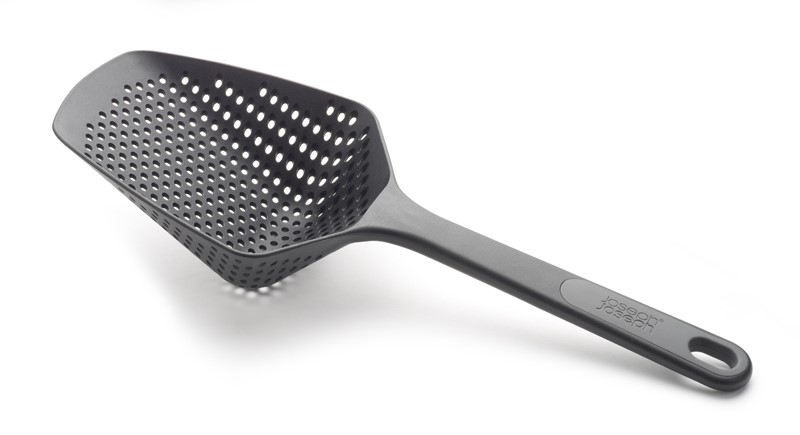 JJ-Łyżka cedzakowa L Scoop Plus czarno-szara