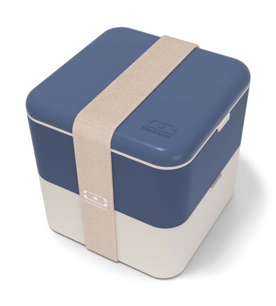 MB-Lunchbox Bento Square, Blue Natural