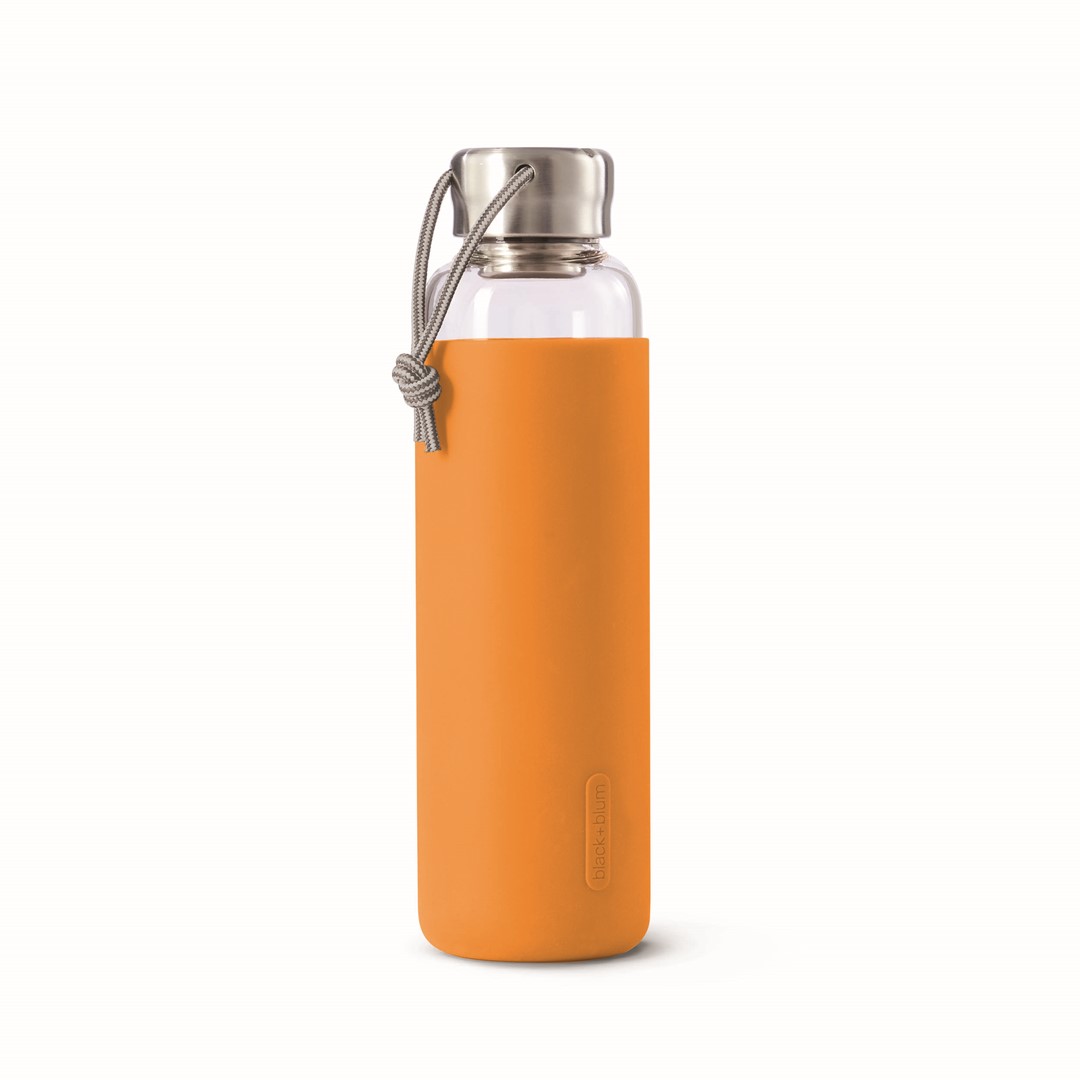 BB-Butelka szklana na wodę 600ml, pomarańczowa