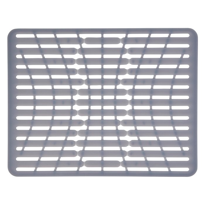 OXO-Mata do zlewu 28x32cm. Silikon szara GoodGrips