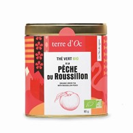 TD-BIO Herbata zielona 80g peche du Roussillon