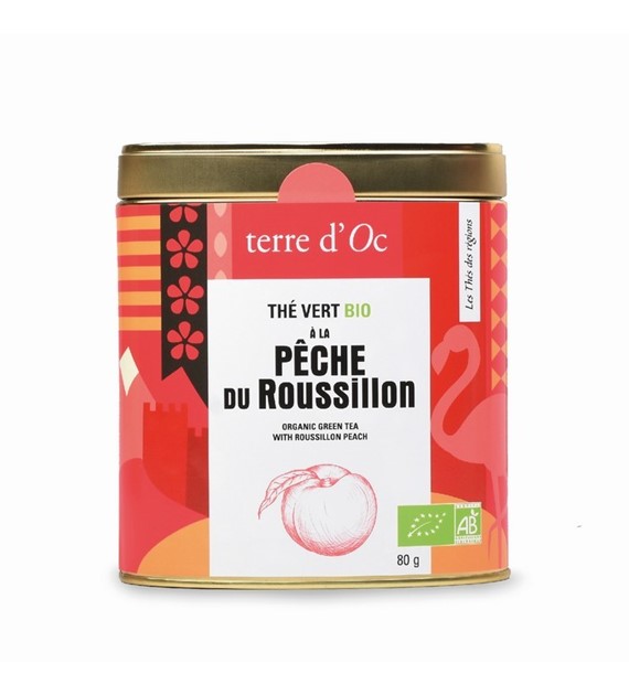 TD-BIO Herbata zielona 80g peche du Roussillon