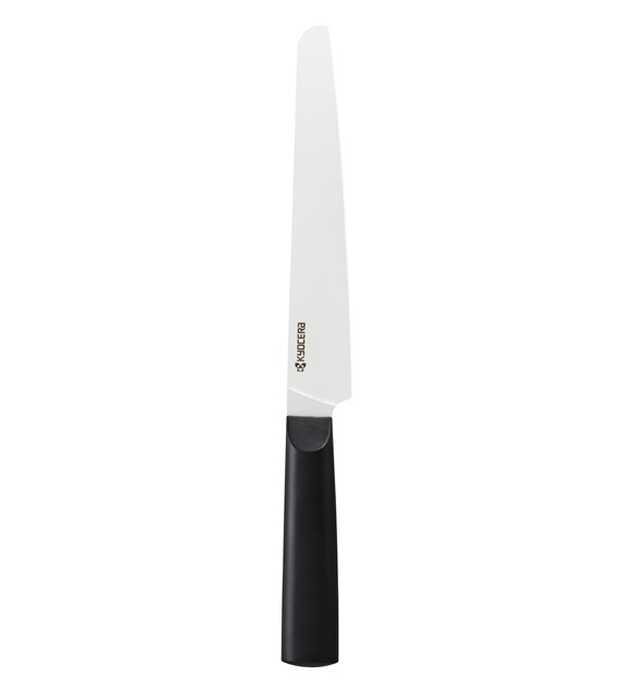 KYO-Nóż do chleba ząbkowany 18cm czarny uchw.Chowa