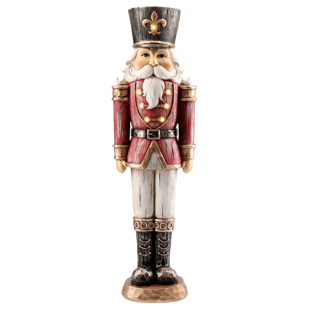 T-Dziadek do orzechów Vintage, LED, czerwony 13,5x