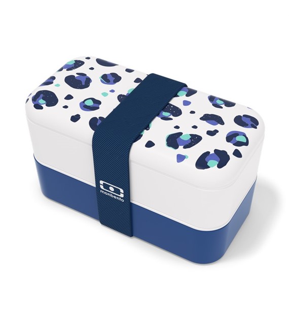 MB-Lunchbox Bento Original, Graphic Leopard Blue