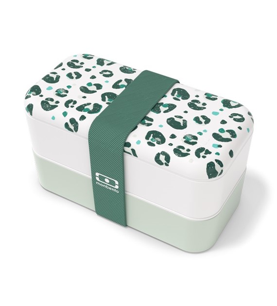 MB-Lunchbox Bento Original, Graphic Leopard Green