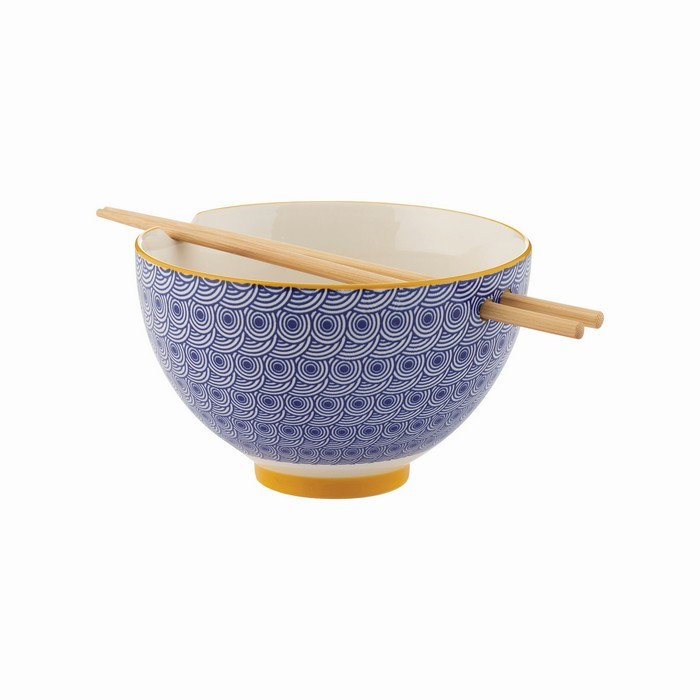 TYP-Miska na makaron + pałeczki Blue World Foods