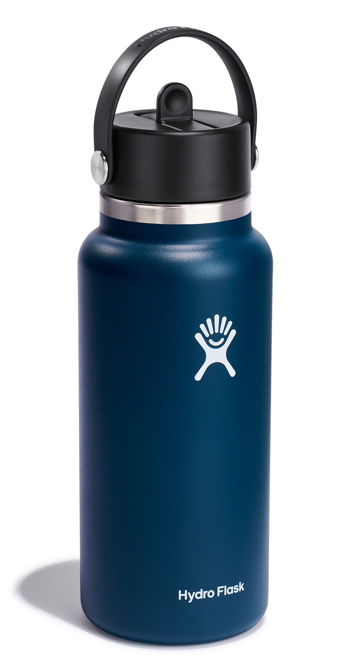 HF-Butelka 32oz Wide Mouth Flex Straw Cap Indigo