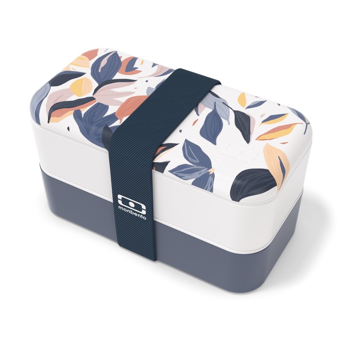 MB-Lunchbox Bento Original Graphic Blue Vegetal