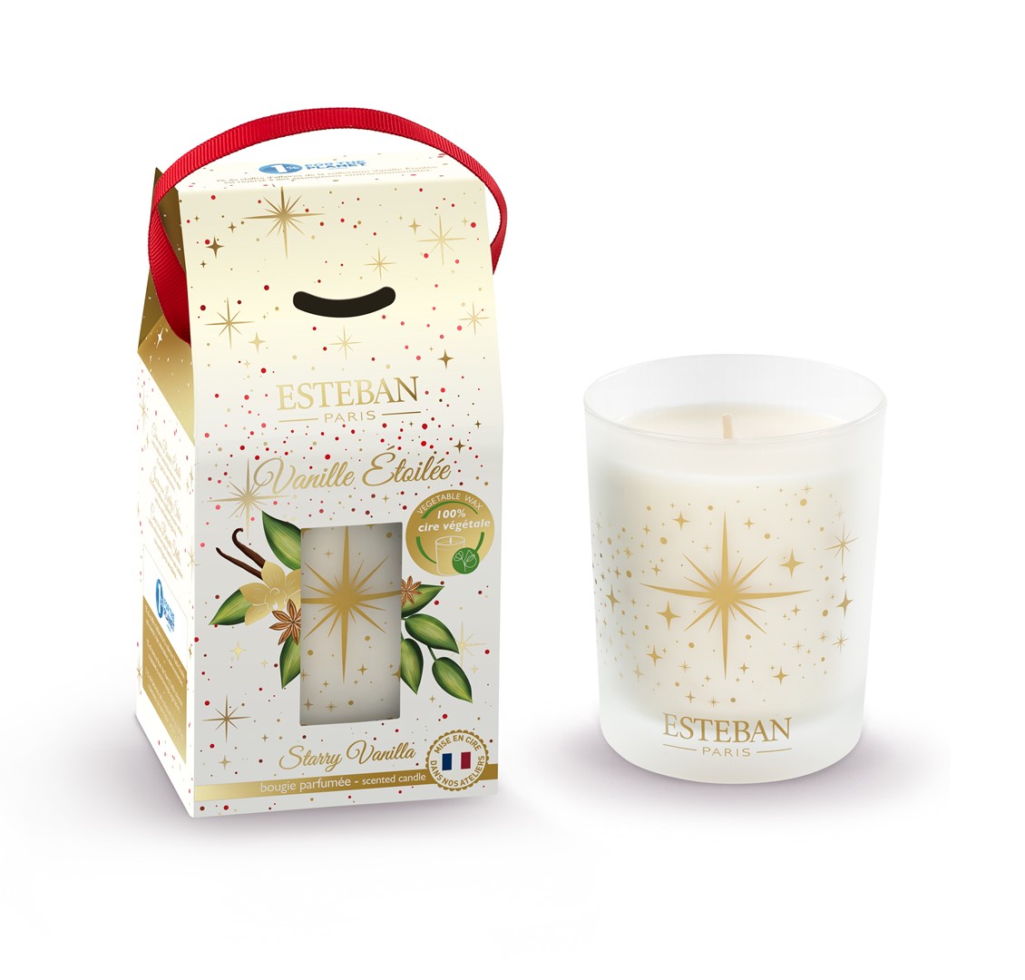ES-Świeca świąteczna 180g Starry Vanilla '24