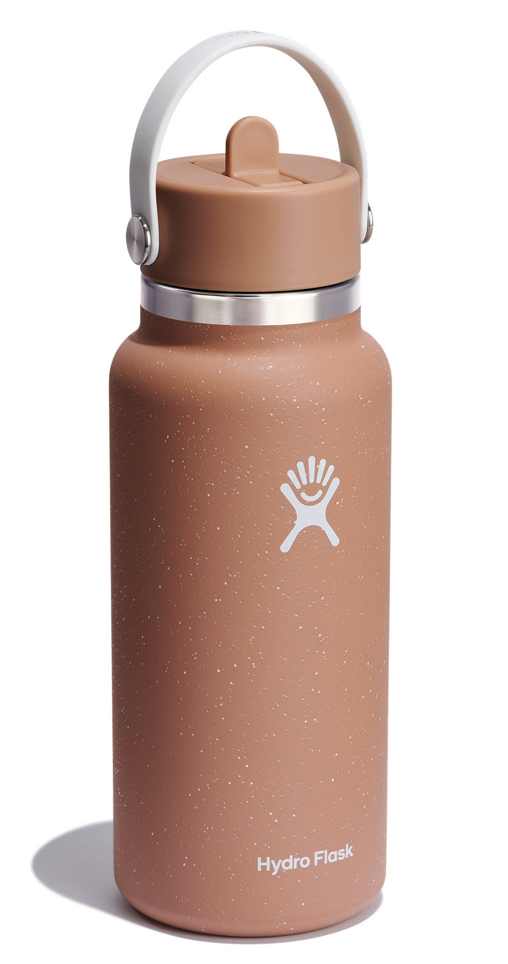 HF-Butelka 32oz Wide Mouth Flex Straw SpeckleSandy