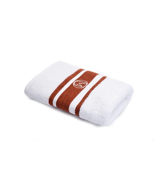 OM-Ręcznik kąpielowyMonogramLinea70x140cmb.cynamon