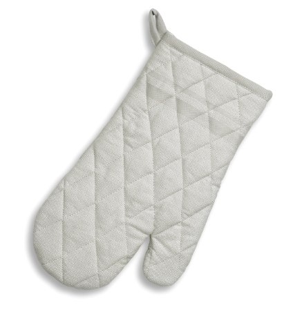 KELA-Rękawica kuchenna z wzorem jasnoszara Tia