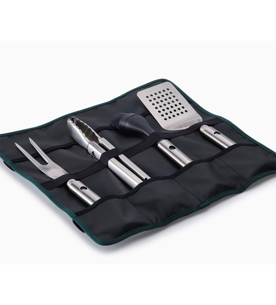 JJ-Zestaw 4 narzędzi do BBQ w etui 5el. GrillOut