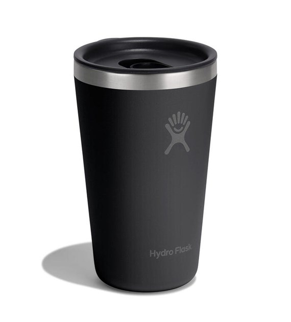 HF-Kubek 16 oz z pokrywą PRESS-IN, czarny