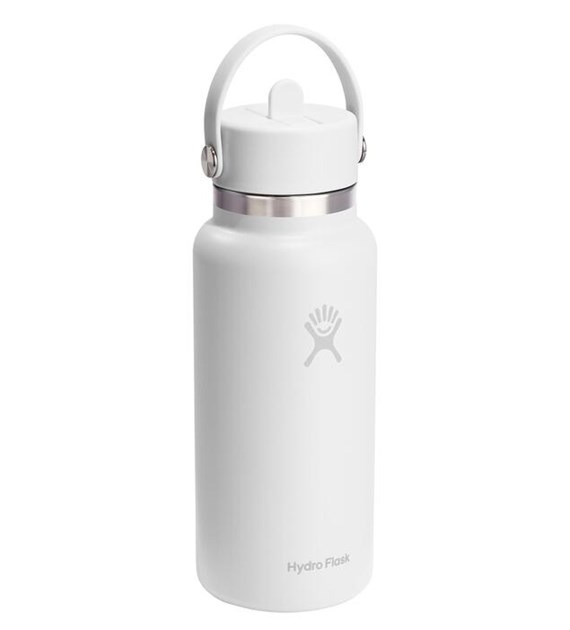 HF- Butelka 32oz Wide Flex Straw Cap White