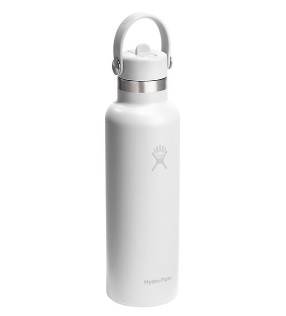 HF-Butelka term. 21oz Standard Flex Straw White